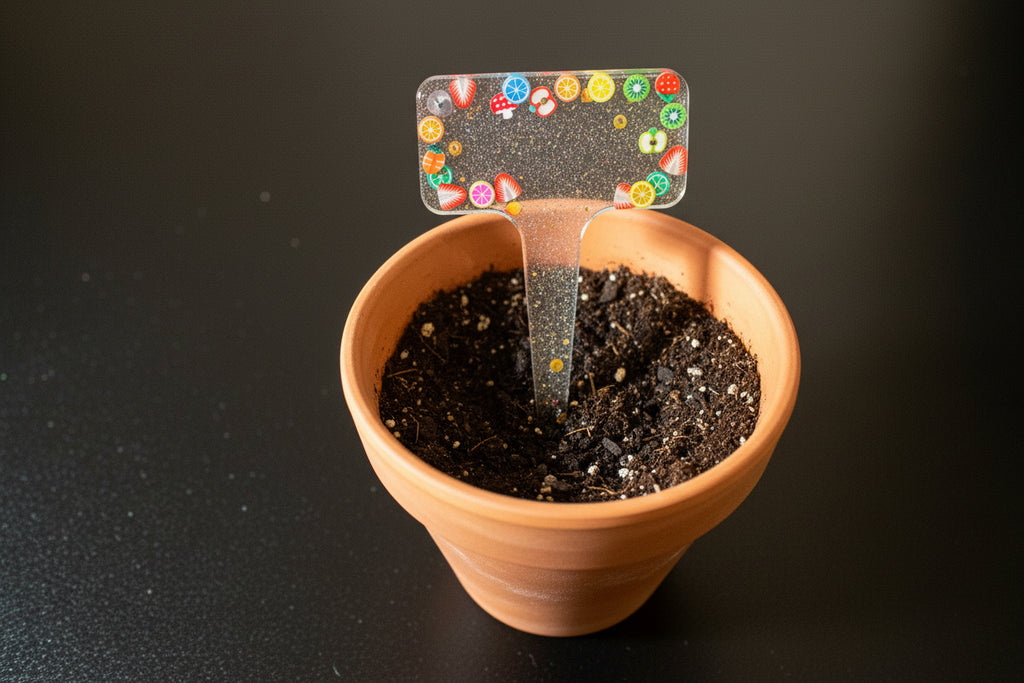 Glitter Resin Plant Stake