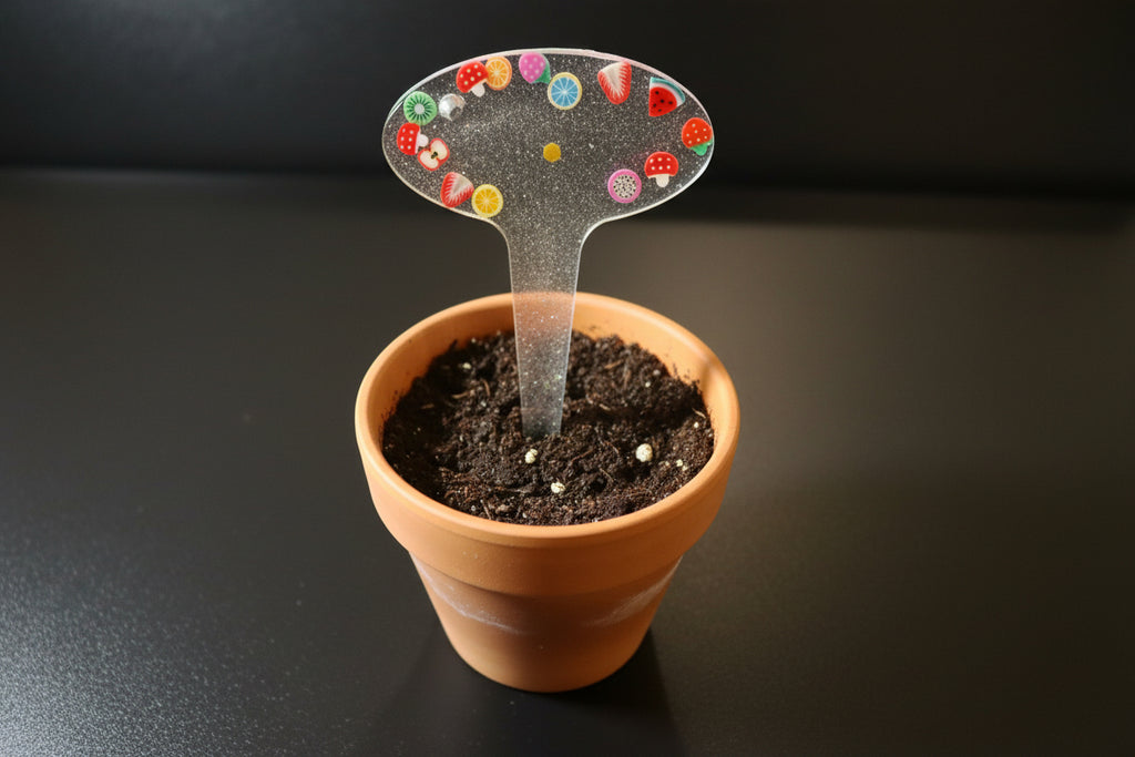 Glitter Resin Plant Stake