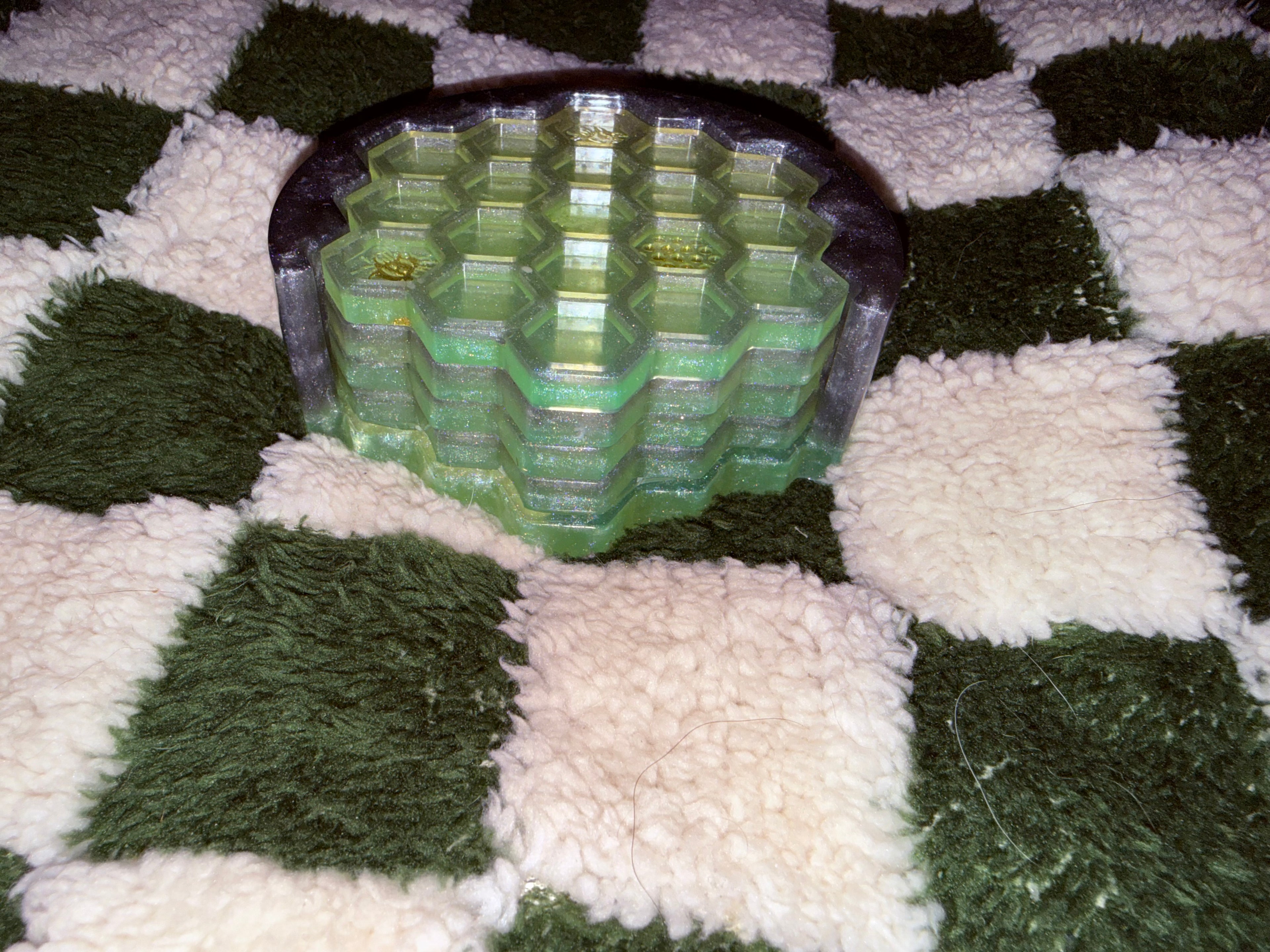 Honeycomb Haze Coasters