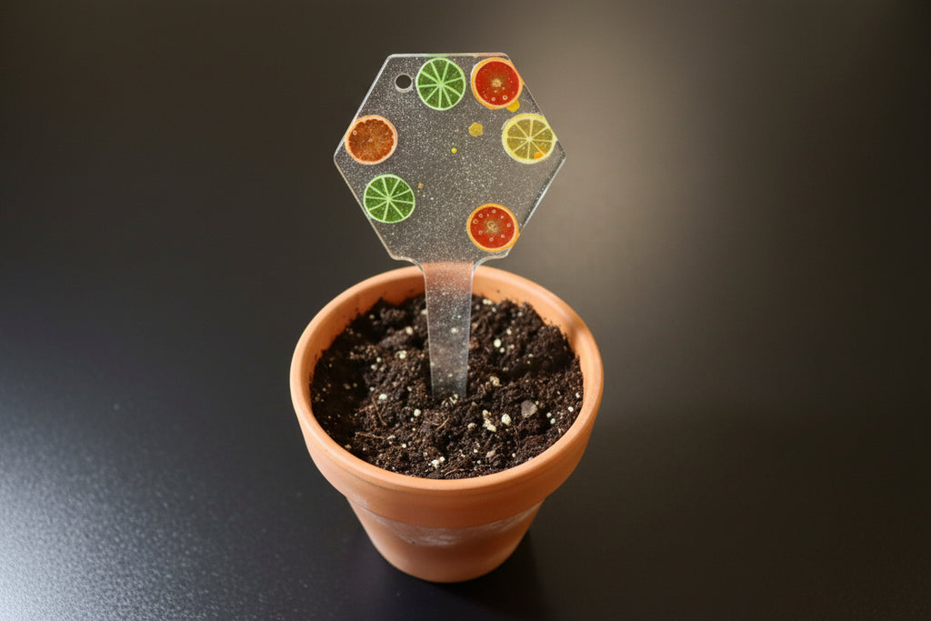 Glitter Resin Plant Stake