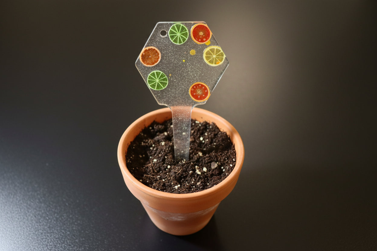 Glitter Resin Plant Stake