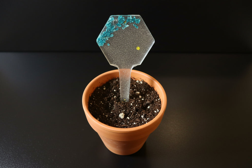 Glitter Resin Plant Stake