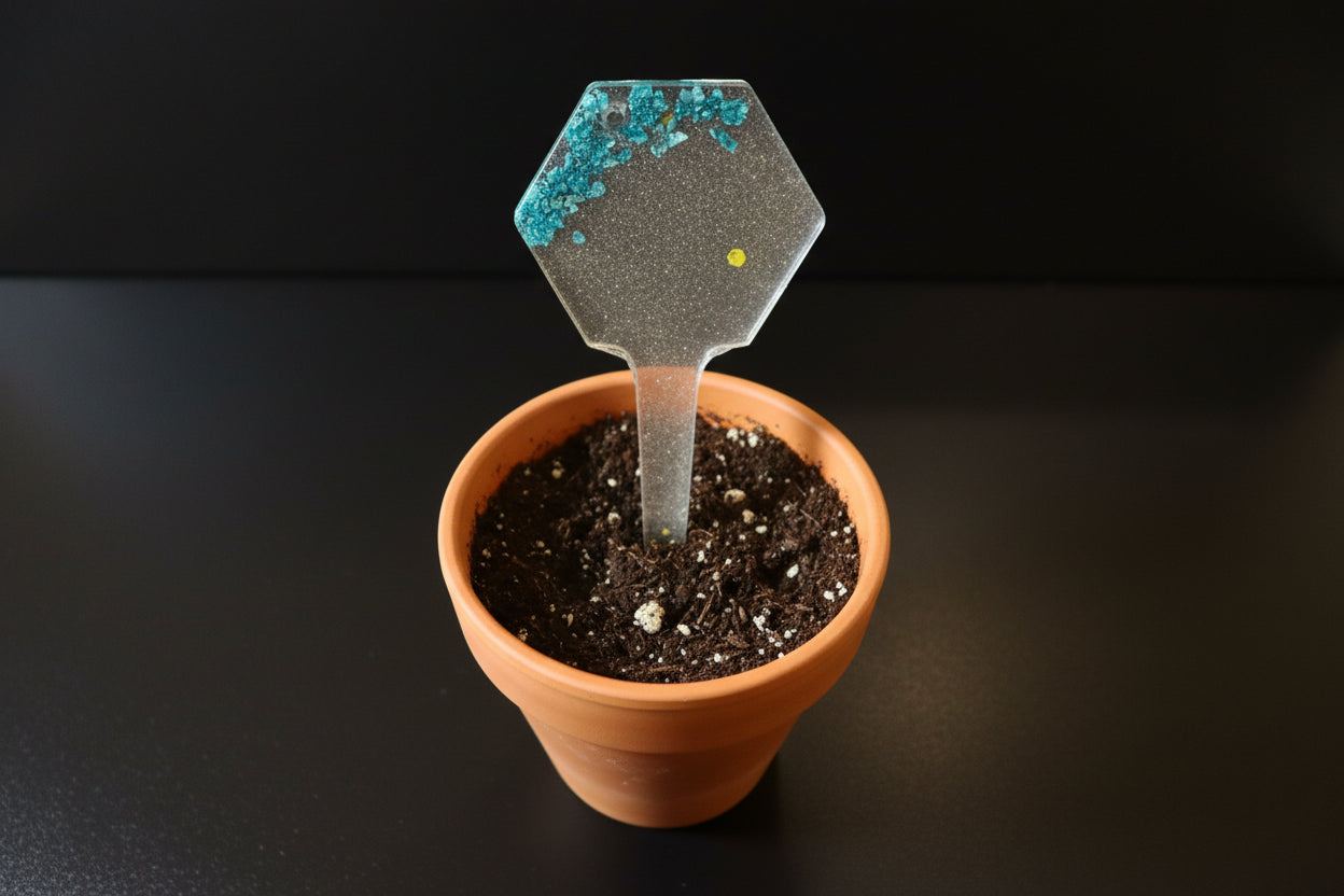 Glitter Resin Plant Stake
